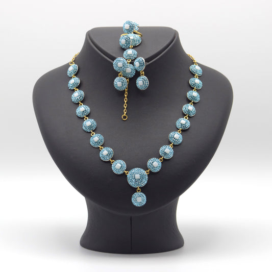 BLUE NECKLACE SET