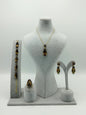 Elegant Sultanite Jewelry Set - Gold-Plated Silver