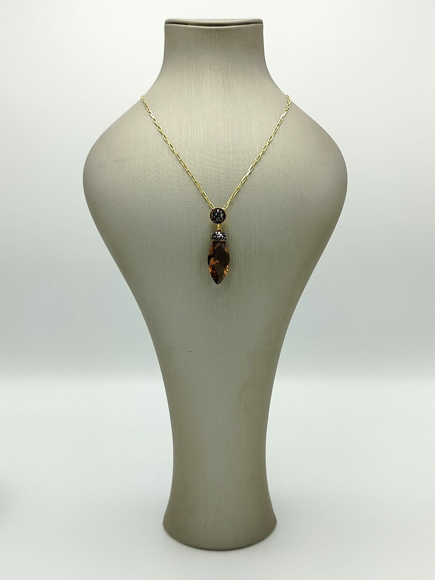 Elegant Sultanite Jewelry Set - Gold-Plated Silver