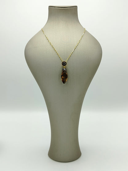 Elegant Sultanite Jewelry Set - Gold-Plated Silver