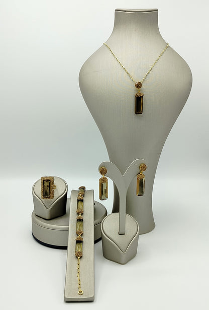 Elegant Sultanite Gemstone Jewelry Set