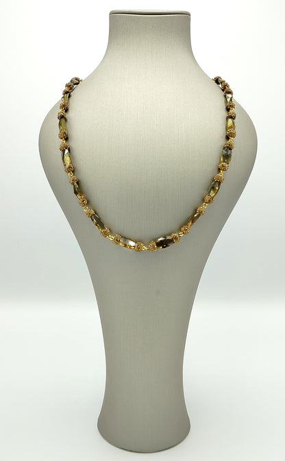 Golden Amber Elegance Jewelry Set