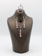 Pink Elegance Silver Jewelry Set