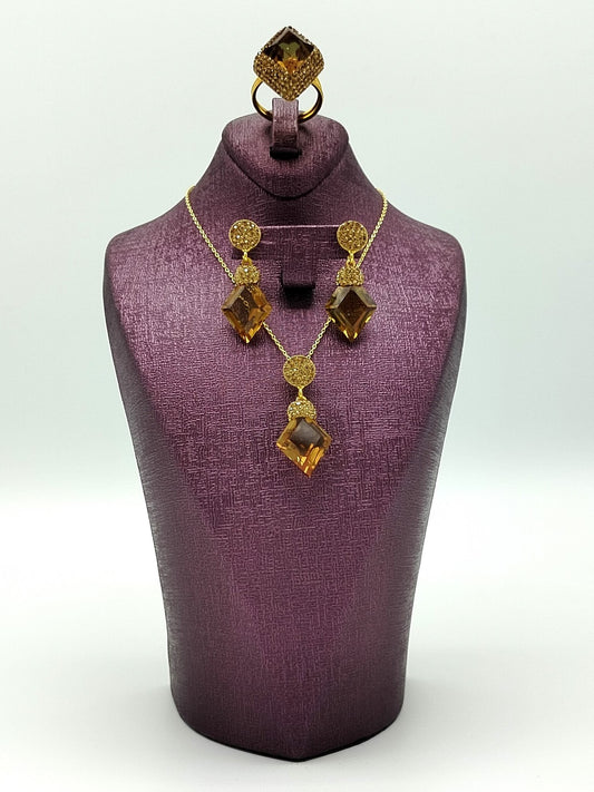 Golden Glow Zultanite Jewelry Set