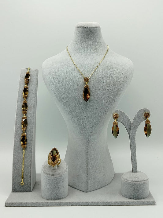 Golden Radiance Zultanite Jewelry Set